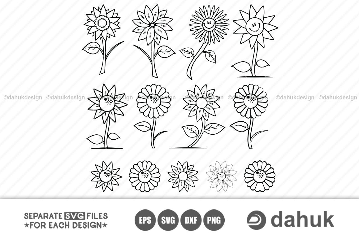 Free Free 109 Vector Sunflower Svg SVG PNG EPS DXF File