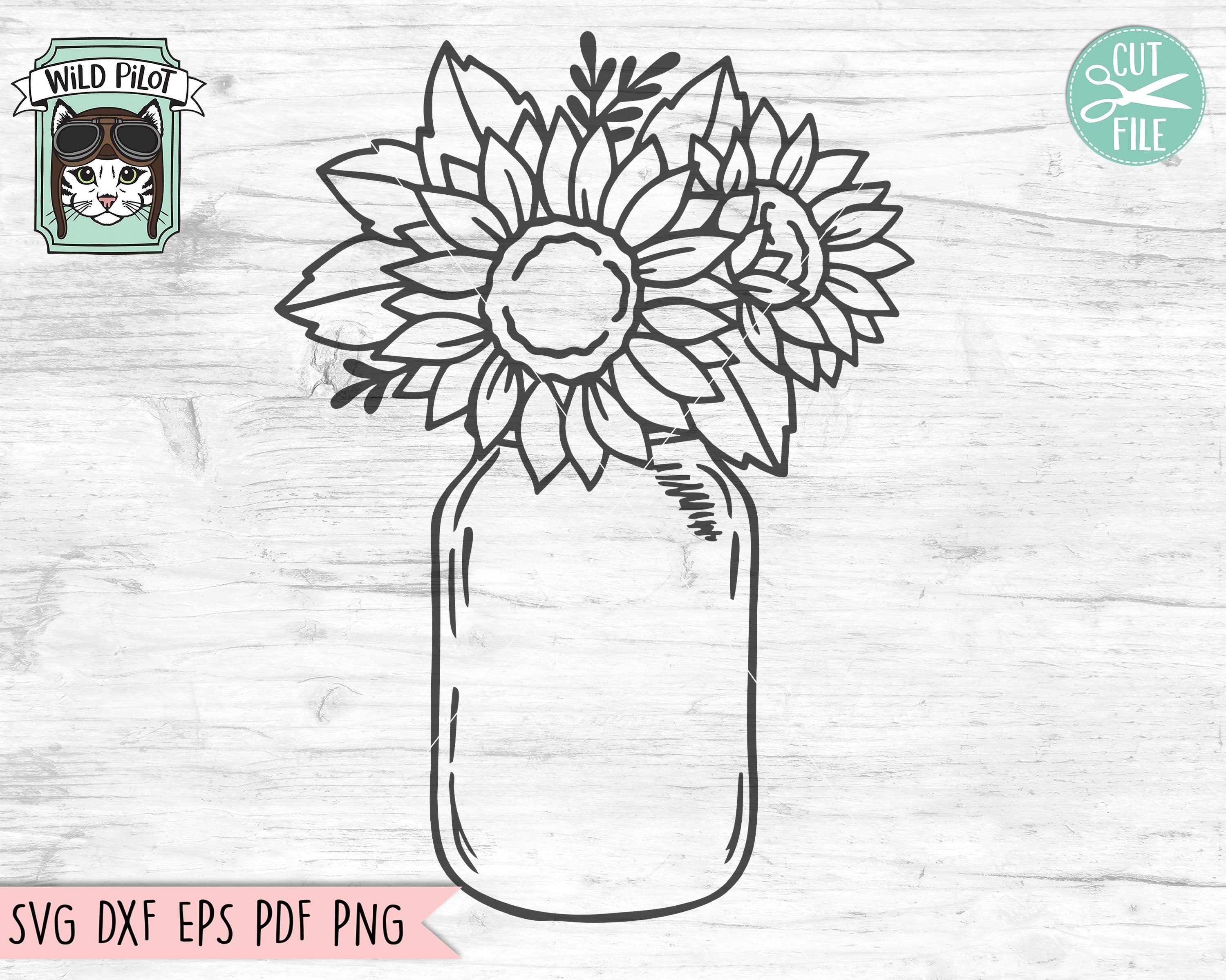 Free Free 233 Svg File Sunflower Svg Black And White SVG PNG EPS DXF File