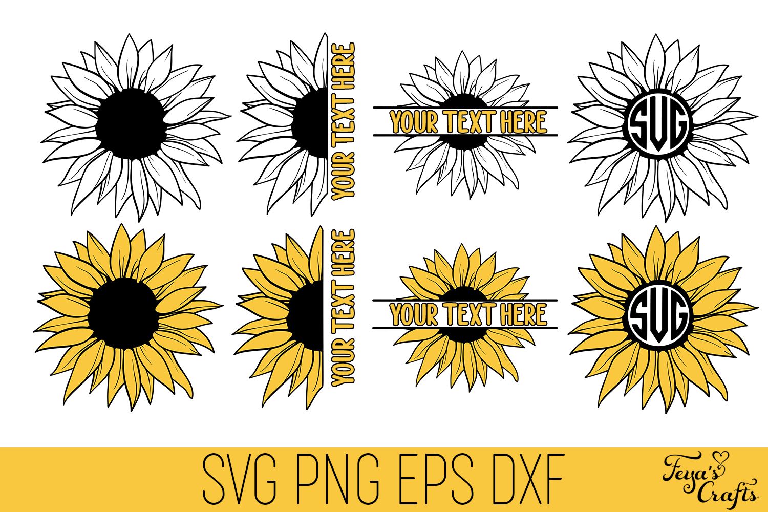 Free Free 119 Monogram Monogram Decal Sunflower Svg SVG PNG EPS DXF File