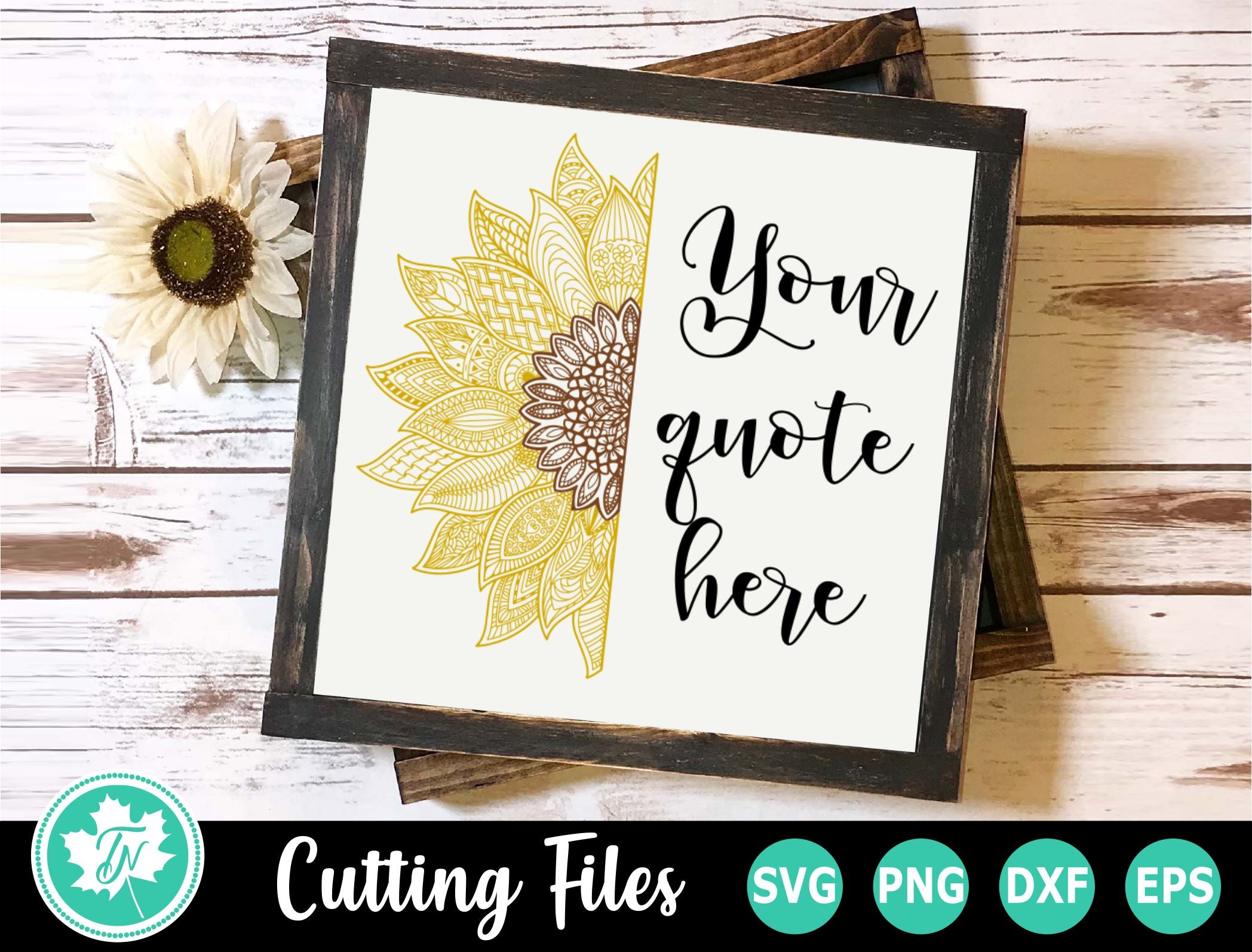 Free Free 227 Half Sunflower Mandala Svg SVG PNG EPS DXF File