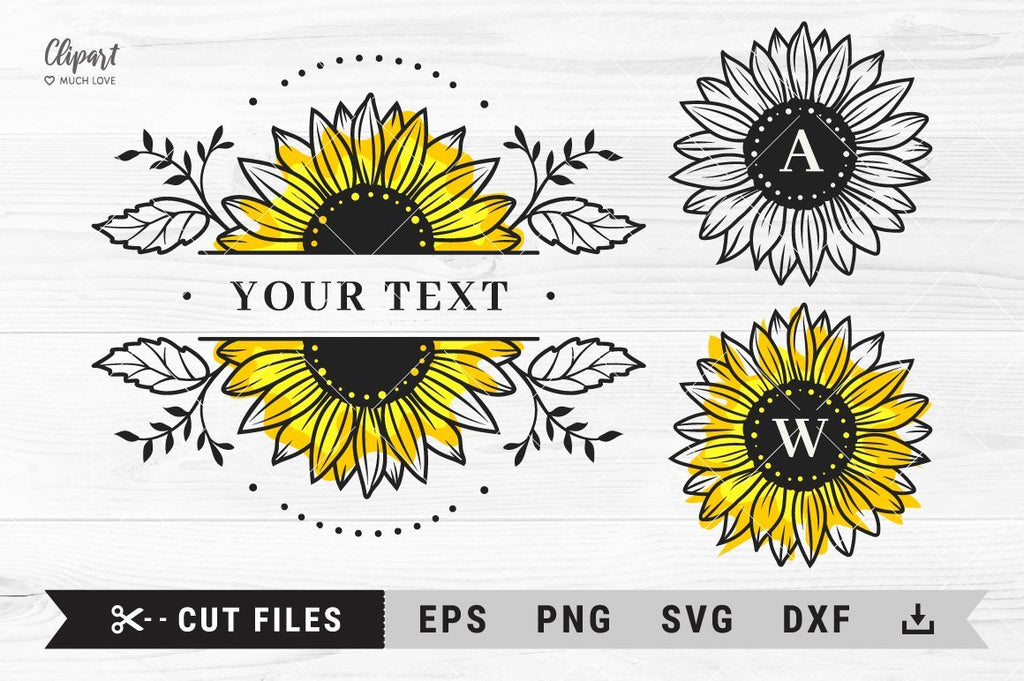 Free Free 333 Silhouette Half Sunflower Svg SVG PNG EPS DXF File