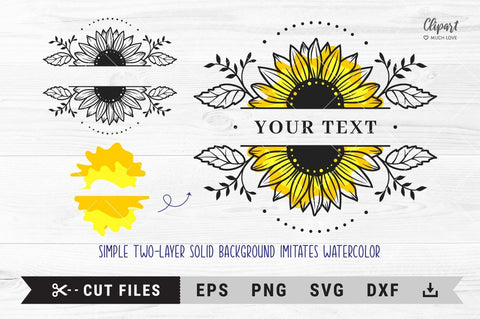 Free Free 188 Silhouette Sunflower Monogram Svg SVG PNG EPS DXF File