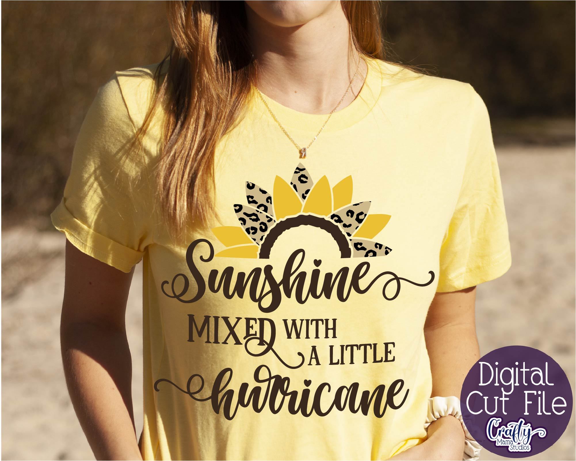 Download Sunflower Svg Sunflower Quote Sunshine Mixed With Hurricane So Fontsy