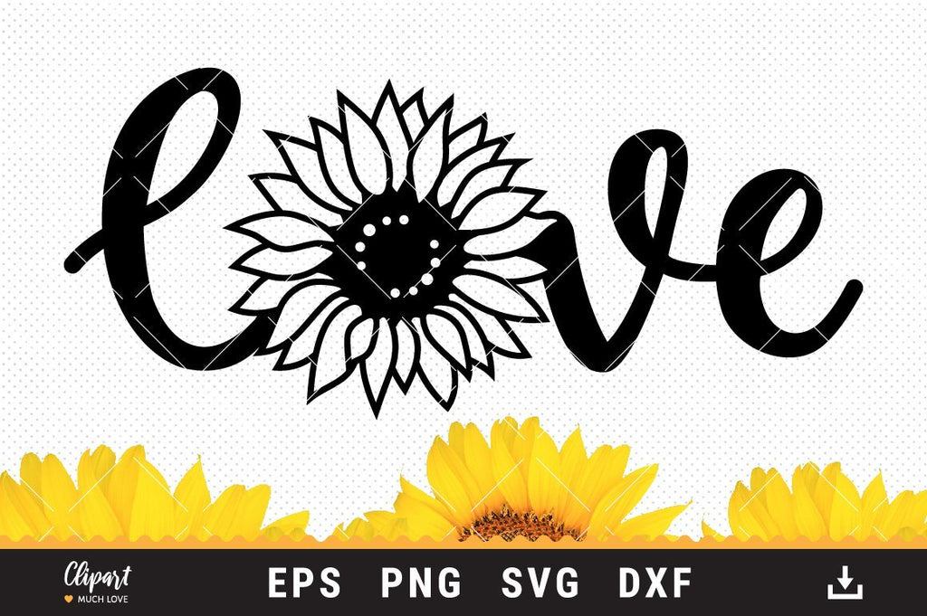 Sunflower SVG, Sunflower T-shirt SVG, DXF, PNG, Cricut ...