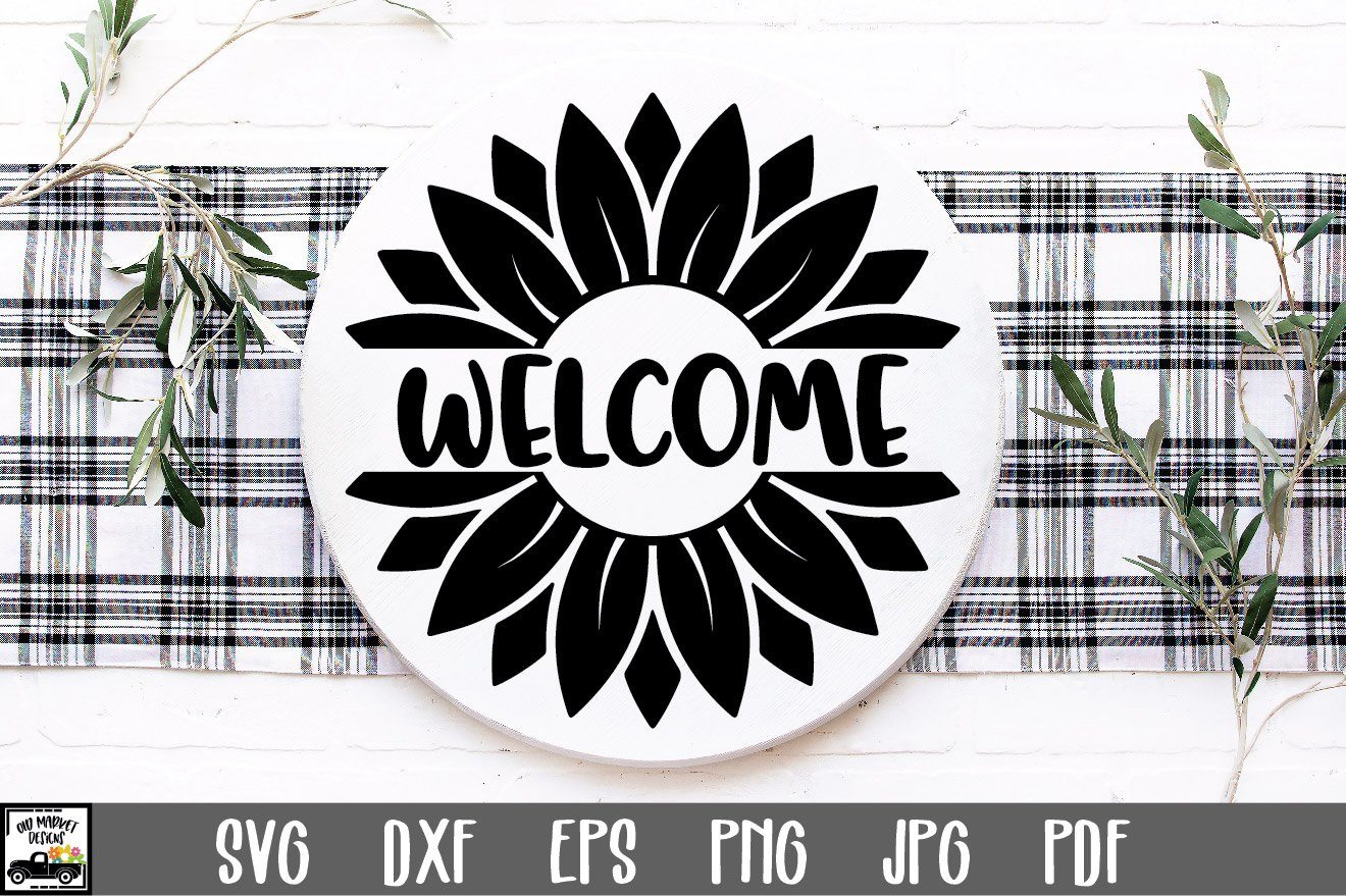 Free Free 271 Sunflower Welcome Sign Svg SVG PNG EPS DXF File