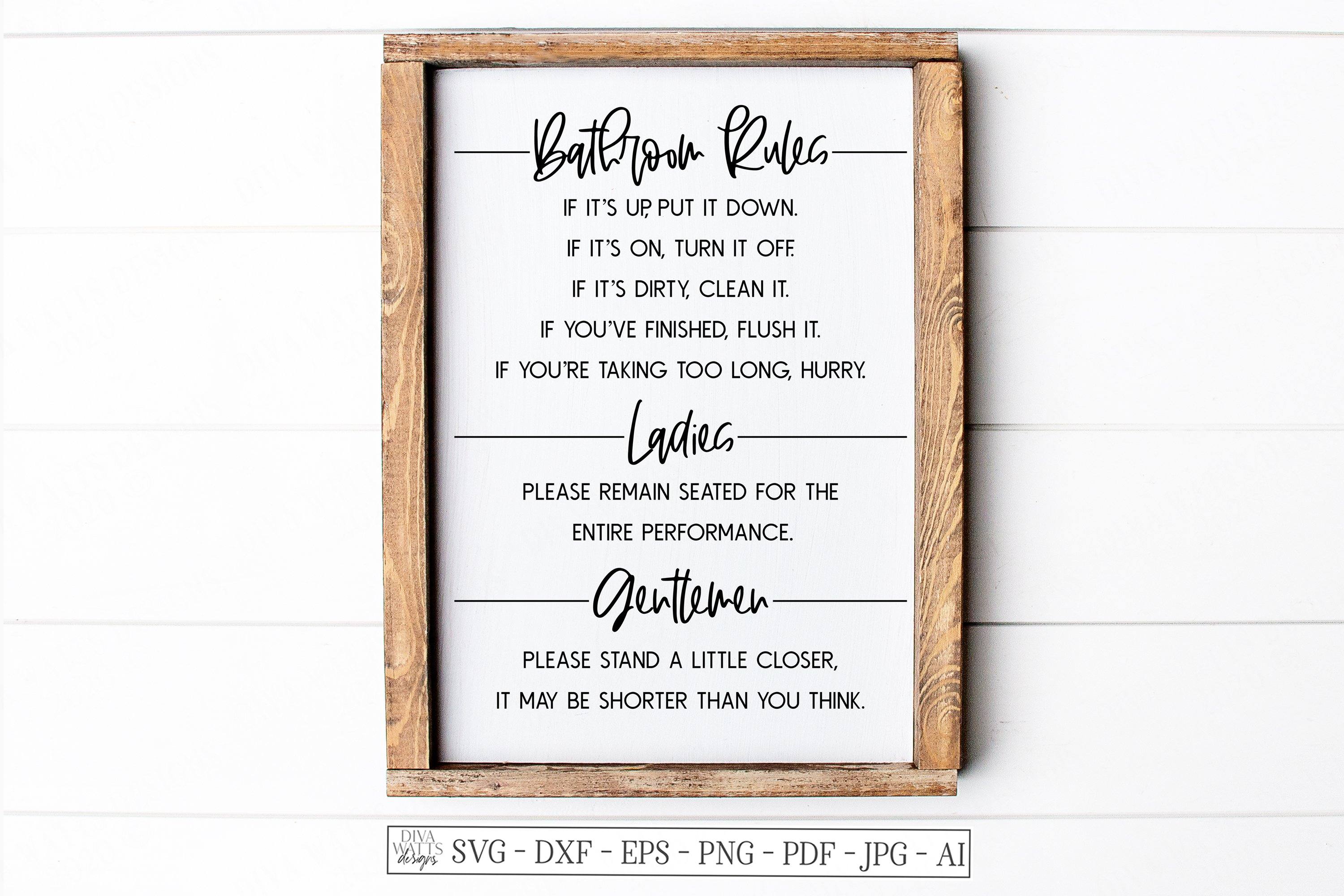 Free Free 160 Rustic Free Svg Bathroom Sayings SVG PNG EPS DXF File