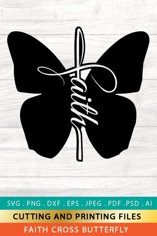 Download Svg Faith Cross Butterfly Svg Png Eps Dxf Cut Files So Fontsy