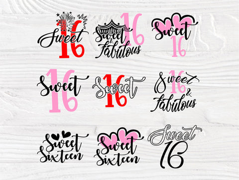 Free Free 112 Sweet 16 Birthday Svg SVG PNG EPS DXF File