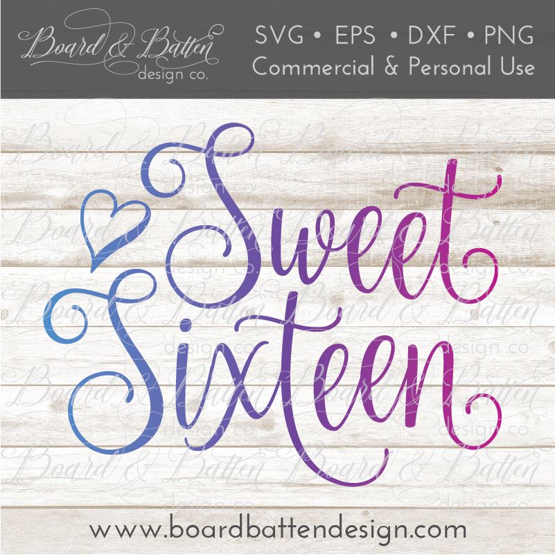 Free Free Sweet Sixteen Svg Free 32 SVG PNG EPS DXF File