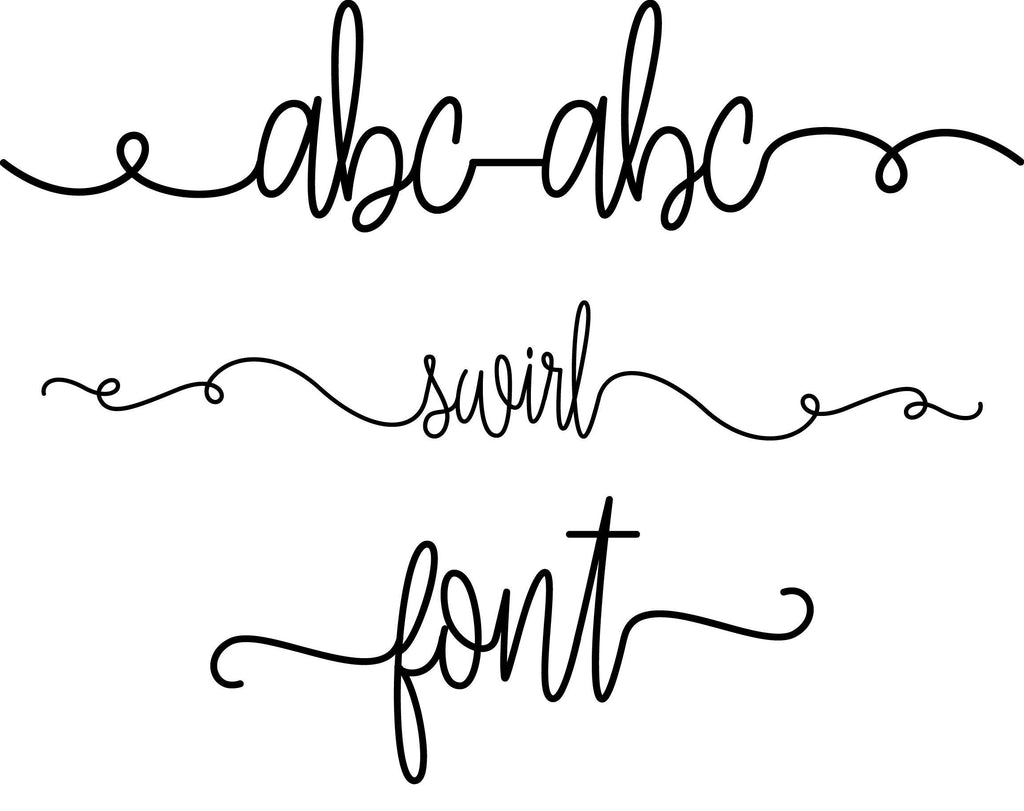 Swirl Font - So Fontsy