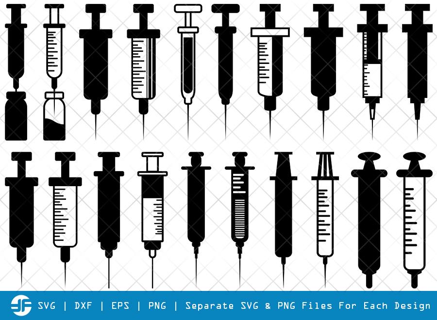 Download Syringe Svg Cut Files Syringe Needle Silhouette Bundle So Fontsy