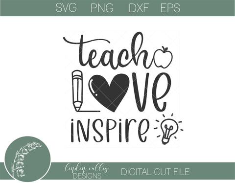 Free Free 276 Teach Love Inspire Svg SVG PNG EPS DXF File
