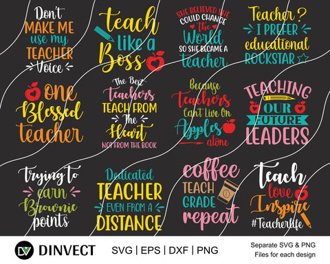 Download Teacher Svg Bundle Teacher Svg School Svg Teach Svg Teacher Svg Files Back To School Svg Cricut Silhouette Svg Teacher Png Teacher So Fontsy