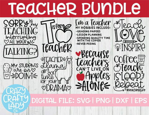 Download Teacher Svg Cut File Bundle So Fontsy