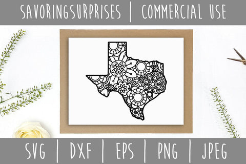 Download Texas Mandala Zentangle So Fontsy