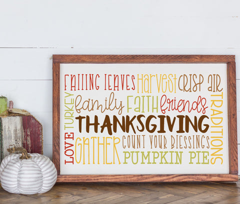 Download Thanksgiving Subway Art So Fontsy