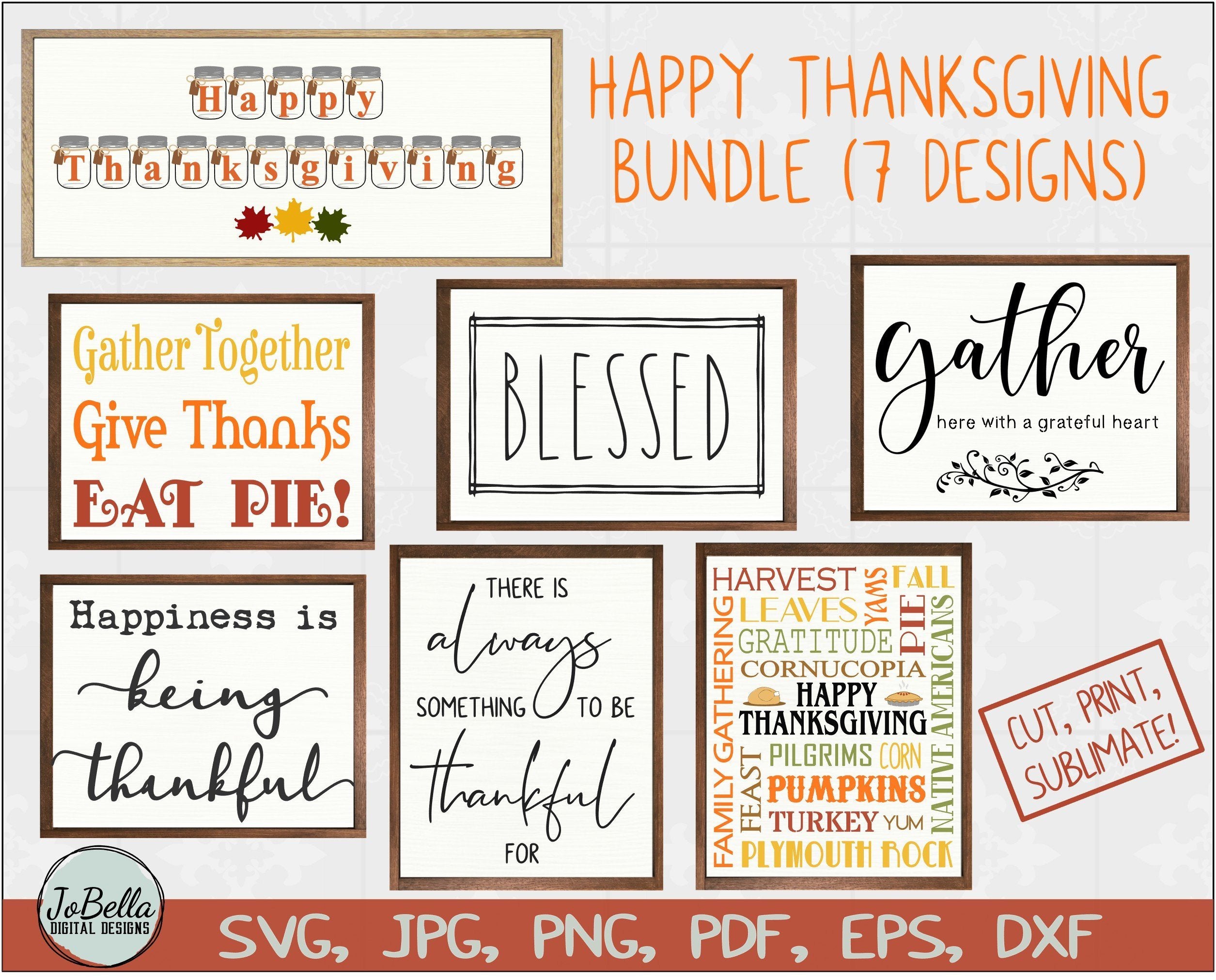 Download Thanksgiving Svg Bundle Sublimation Pngs And Printables Copy So Fontsy