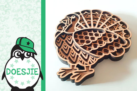 Download Thanksgiving Svg Turkey Glowforge 3d Layered Mandala So Fontsy