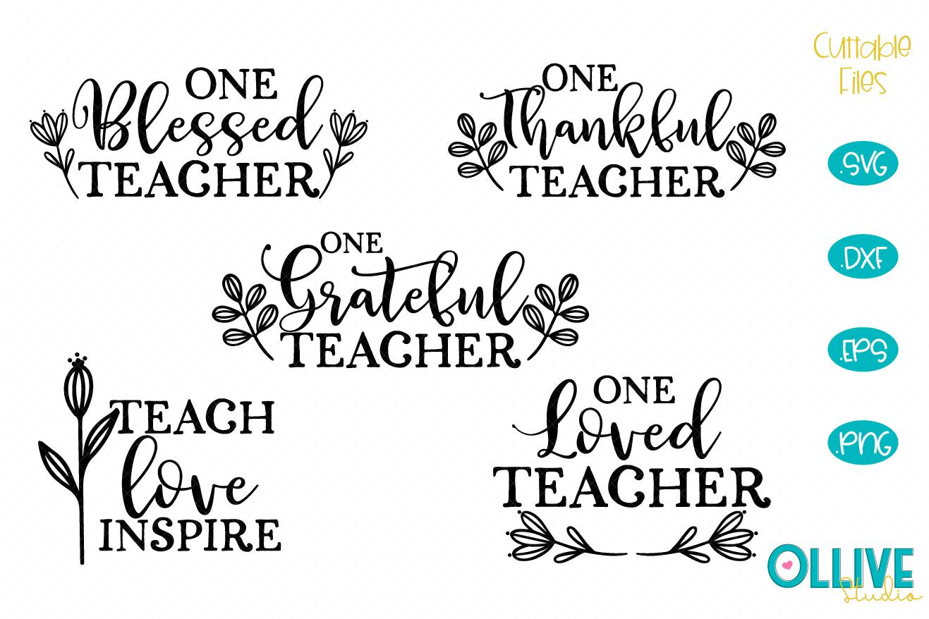 Download Thanksgiving Thankful Teacher Svg Bundle So Fontsy