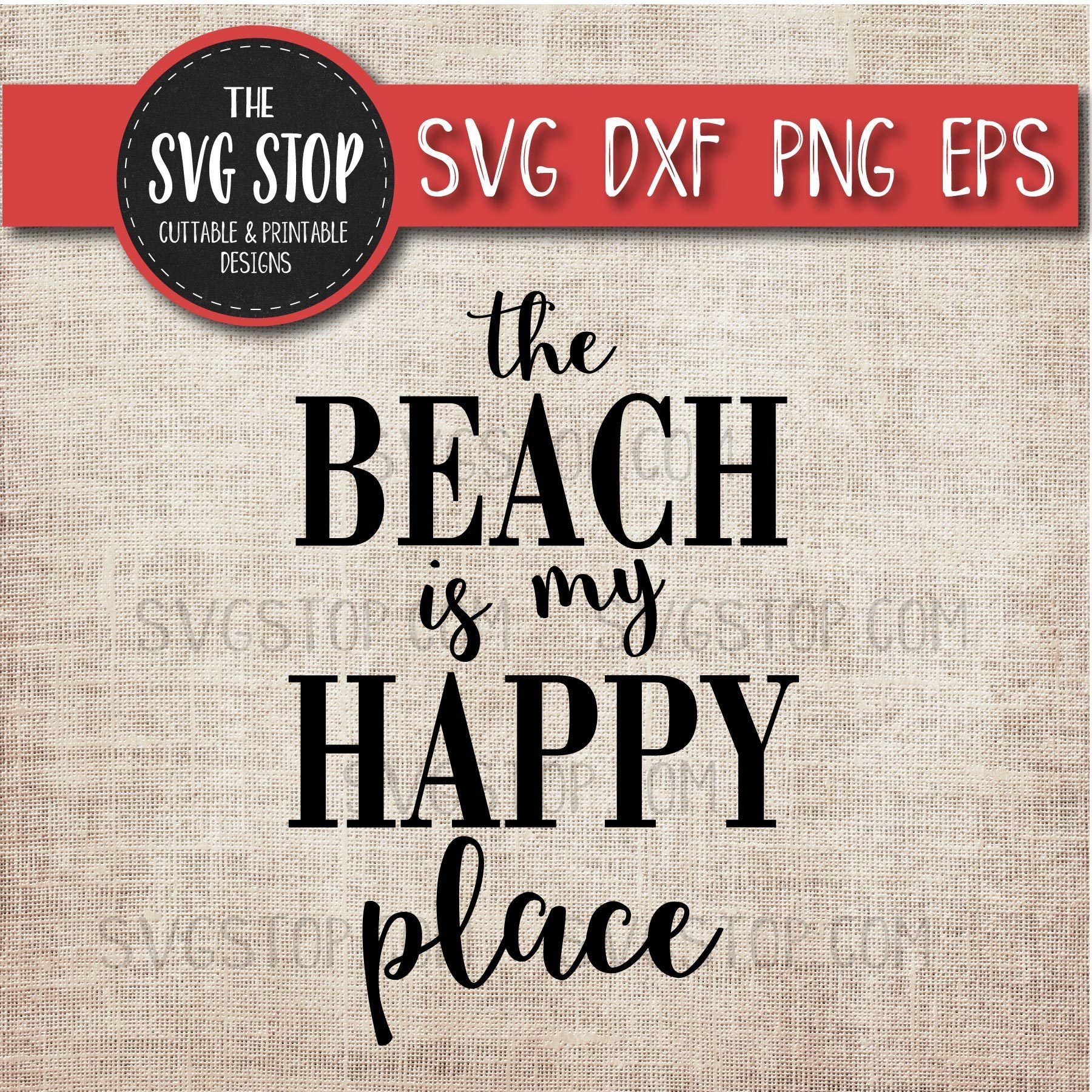 Download The Beach Is My Happy Place Beach Svg Summer Svg So Fontsy