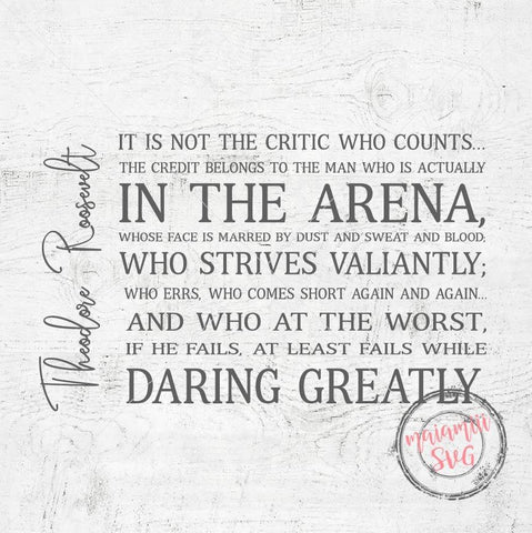 the man in the arena teddy roosevelt