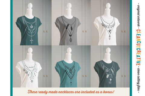 Download The Nifty Necklace Toolkit Layered Necklace T Shirt Svg So Fontsy