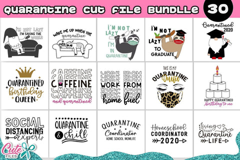 Download The Quarantine Bundle 30 Desing Svg For Craftters So Fontsy