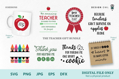 Download The Teacher Gift Bundle So Fontsy