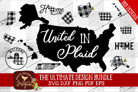 Download The Ultimate United In Plaid States Svg Bundle So Fontsy