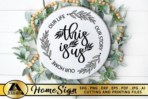 This Is Us Svg Farmhouse Sign Svg Home Sign Svg Cut File So Fontsy