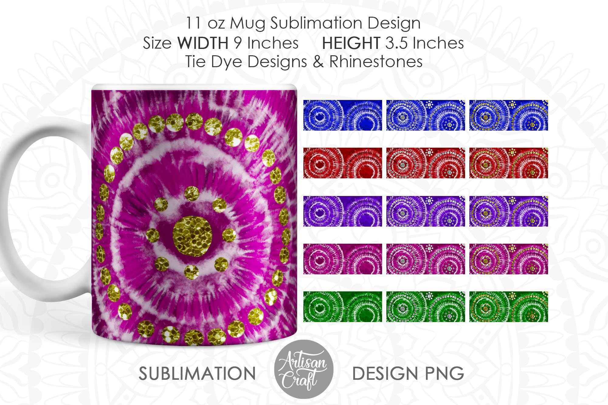 Download Tie Dye Mug 11 Oz Mug Template So Fontsy