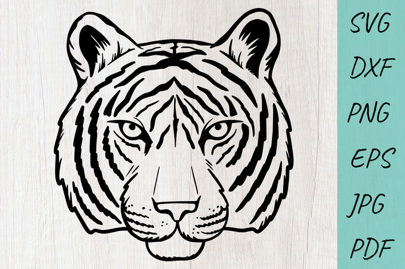 Tiger Face SVG | Tiger Head SVG | Tiger SVG file - So Fontsy