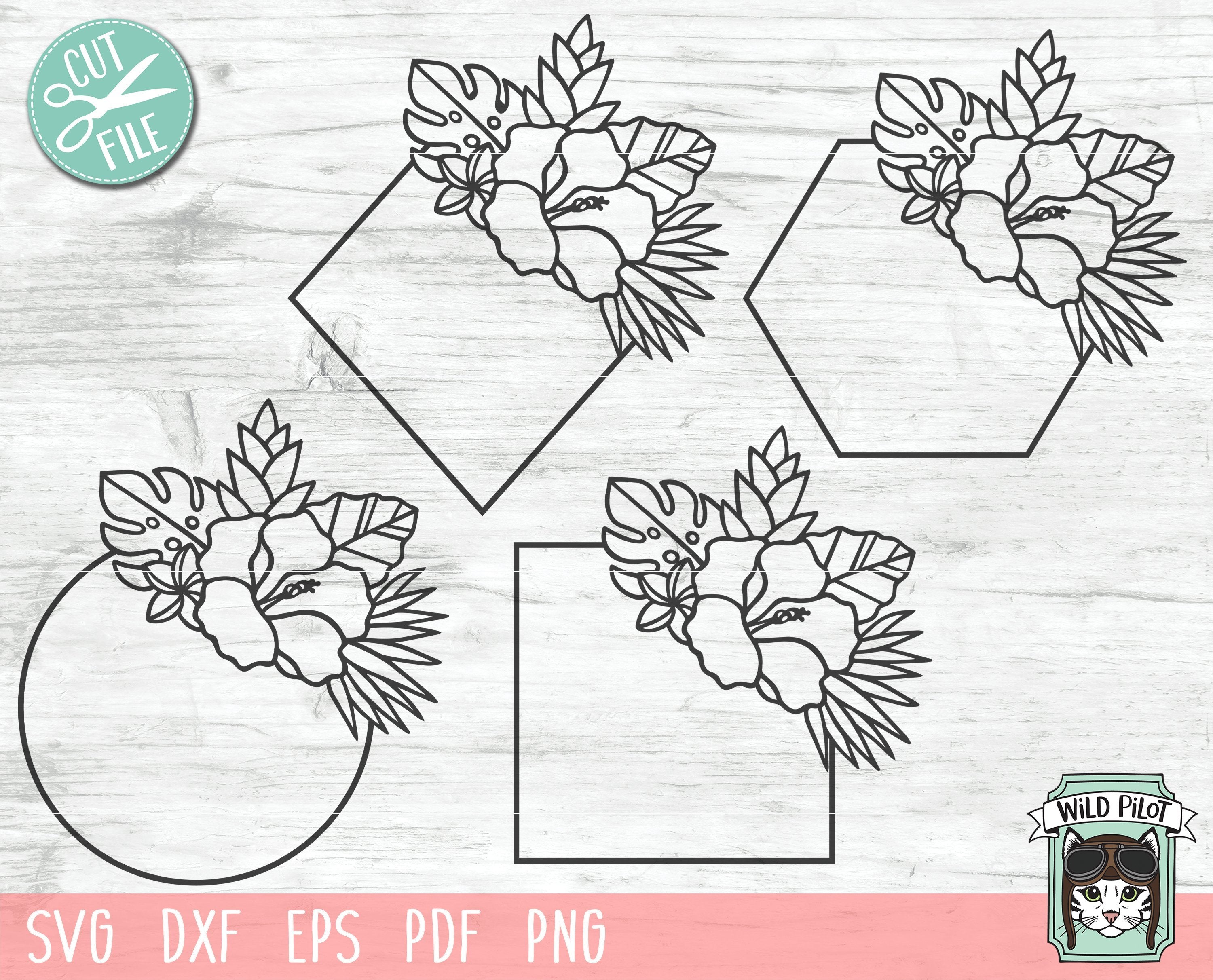 Free Free 248 Hexagon Flower Frame Svg SVG PNG EPS DXF File