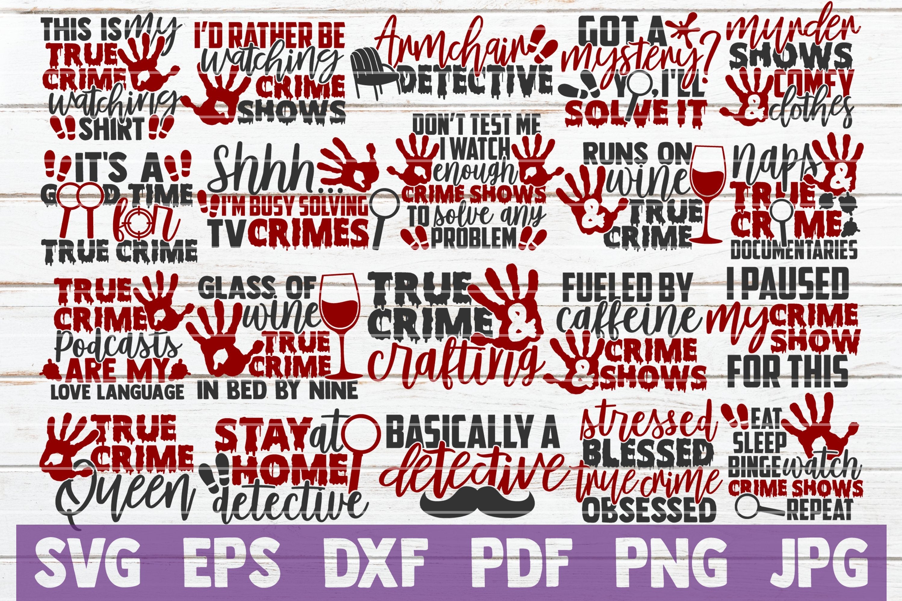 Download True Crime Svg Bundle Crime Show Svg Cut Files So Fontsy