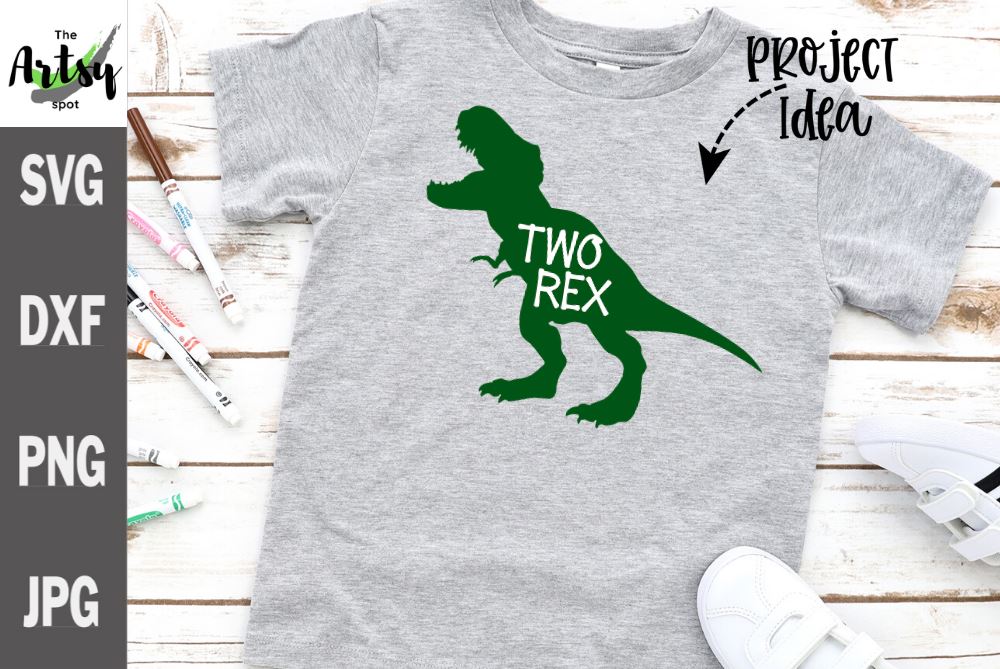 Download Two Rex 2nd Birthday Dinosaur Tyrannosaurus Rex Svg T Rex Svg So Fontsy