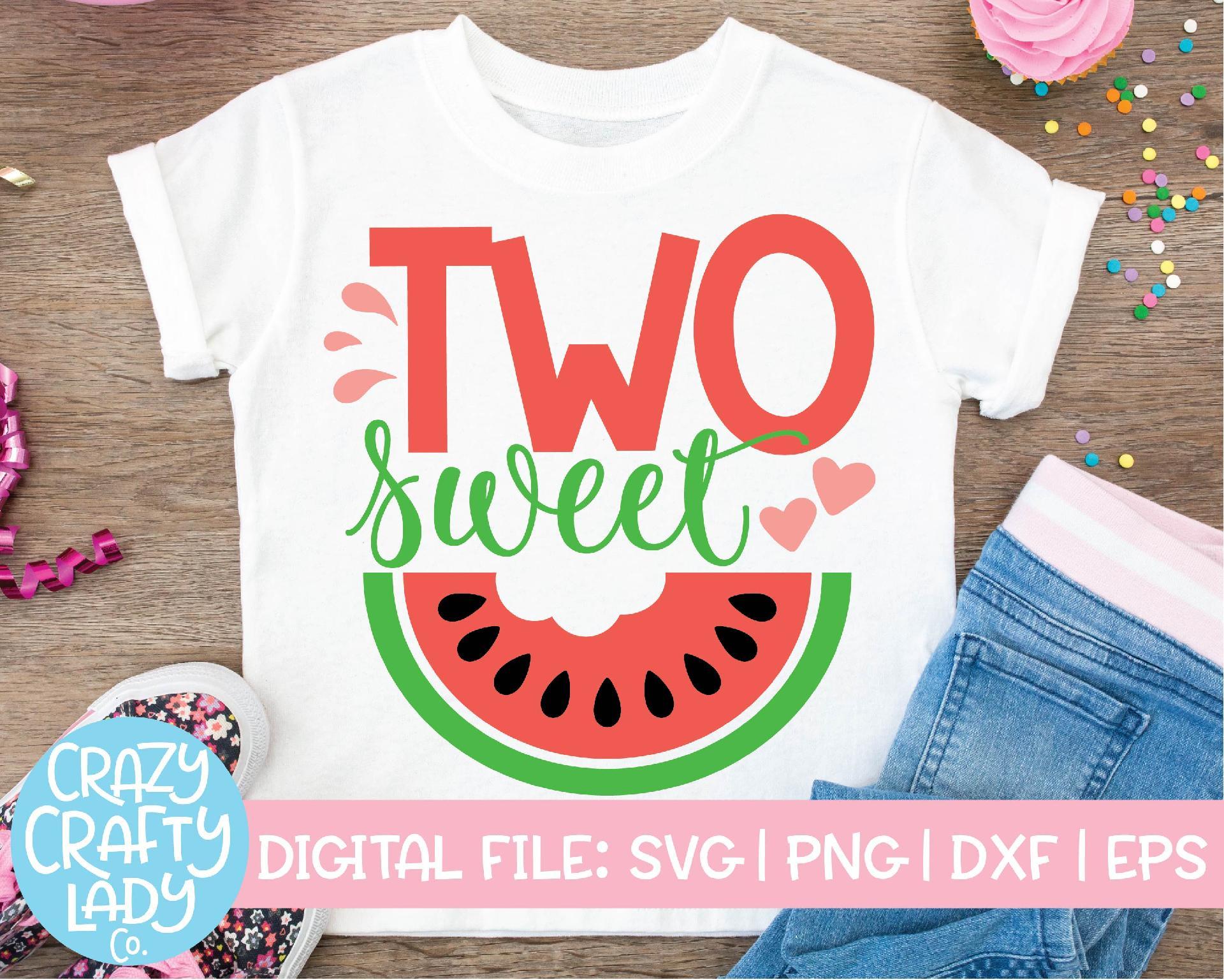 Two Sweet 2nd Birthday Svg Cut File So Fontsy