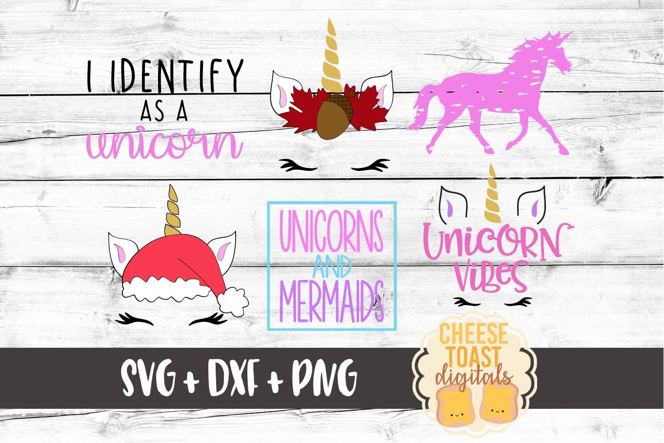 Download Unicorn Bundle Unicorn Svg Png Dxf Cut Files So Fontsy