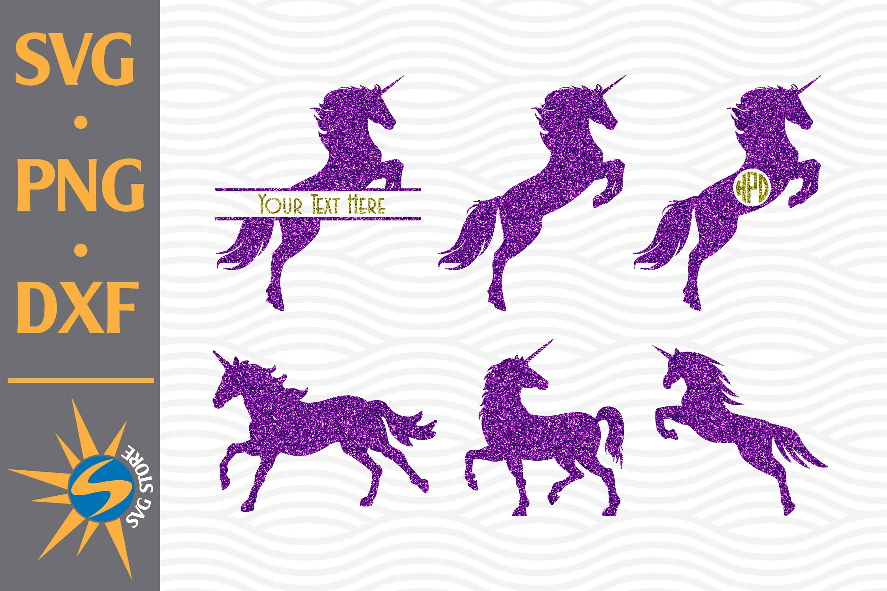 Download Unicorn Monogram Svg Png Dxf Digital Files Include So Fontsy