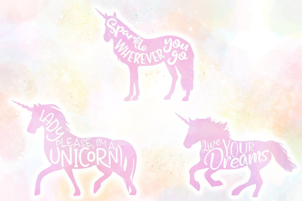 Unicorn SVG Files Bundle - The Complete Craft Collection - So Fontsy