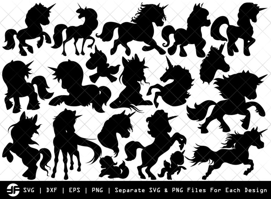 Download Unicorn Svg Kids Unicorn Silhouette Bundle Svg Cut File So Fontsy