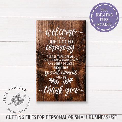 Download Unplugged Wedding Svg Wedding Sign Svg Farmhouse Sign Design So Fontsy