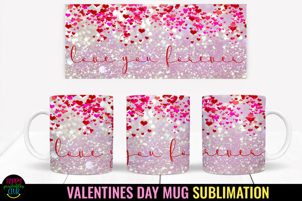 Valentine Love You Mug Wrap Sublimation I Valentine Mugs PNG - So Fontsy