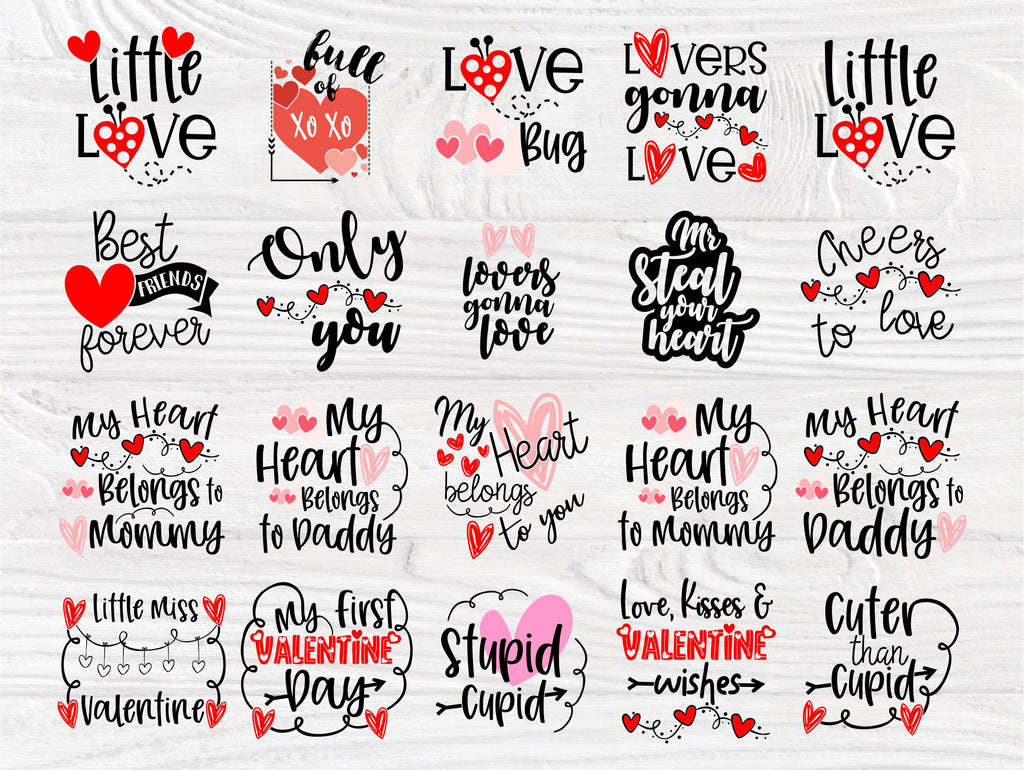 Valentine SVG Bundle | Kids Valentines Svg | Valentines Signs | Svg ...