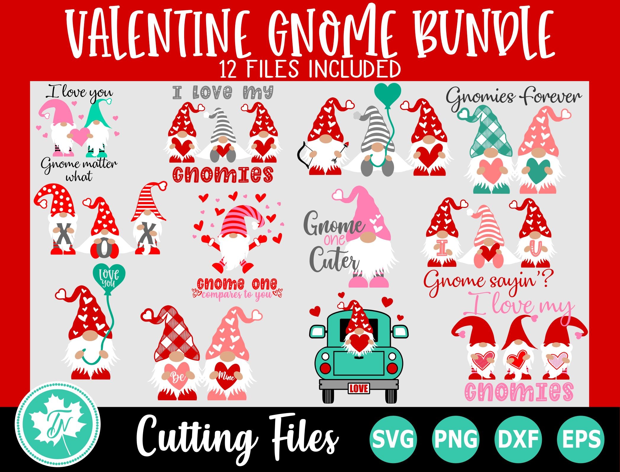 Download Valentine Svg Gnome Svg Valentine Svg Bundle So Fontsy