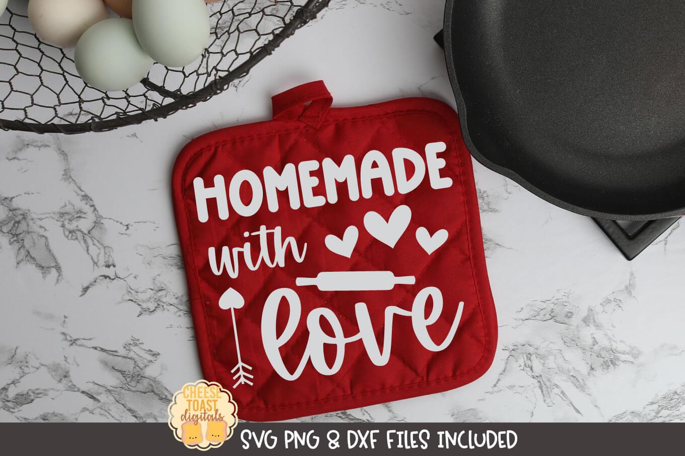 Valentine S Day Pot Holder Svg Homemade With Love So Fontsy