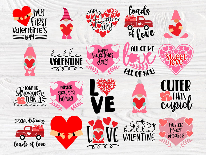 Valentines Day Svg Bundle Valentines Gnomes Svg Cricut Files Sublimation Designs Valentine 4231