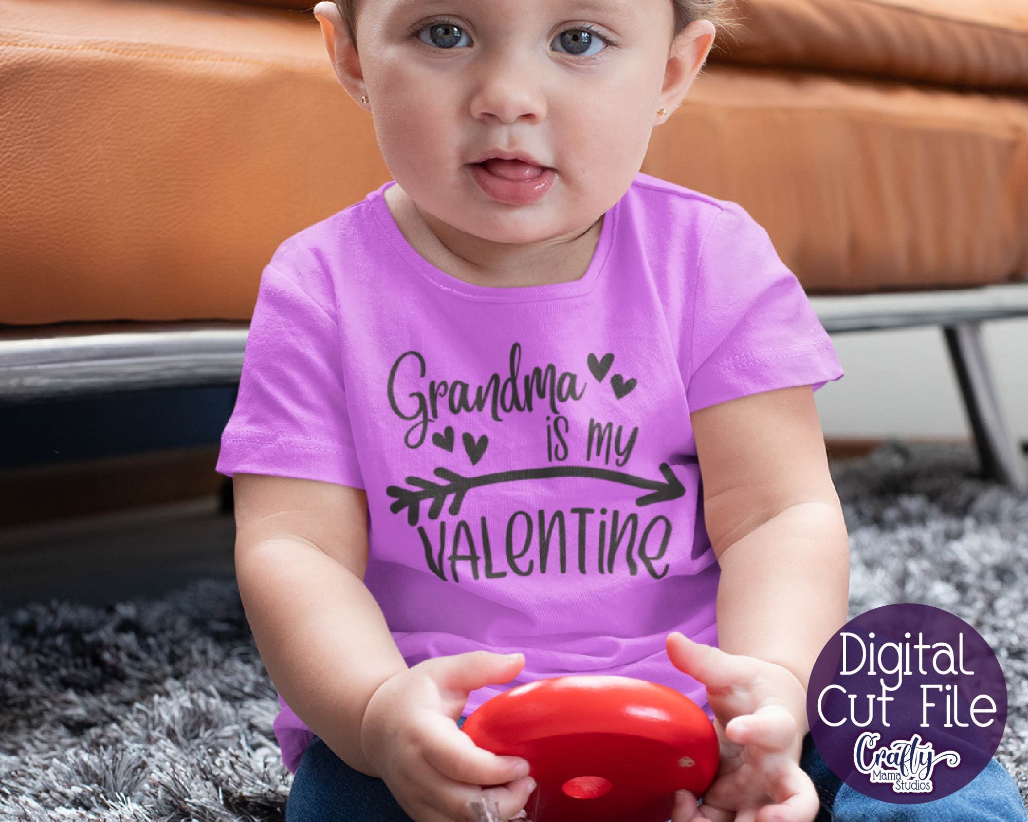 Download Valentine S Day Svg Grandma Is My Valentine Svg Shirt Design So Fontsy
