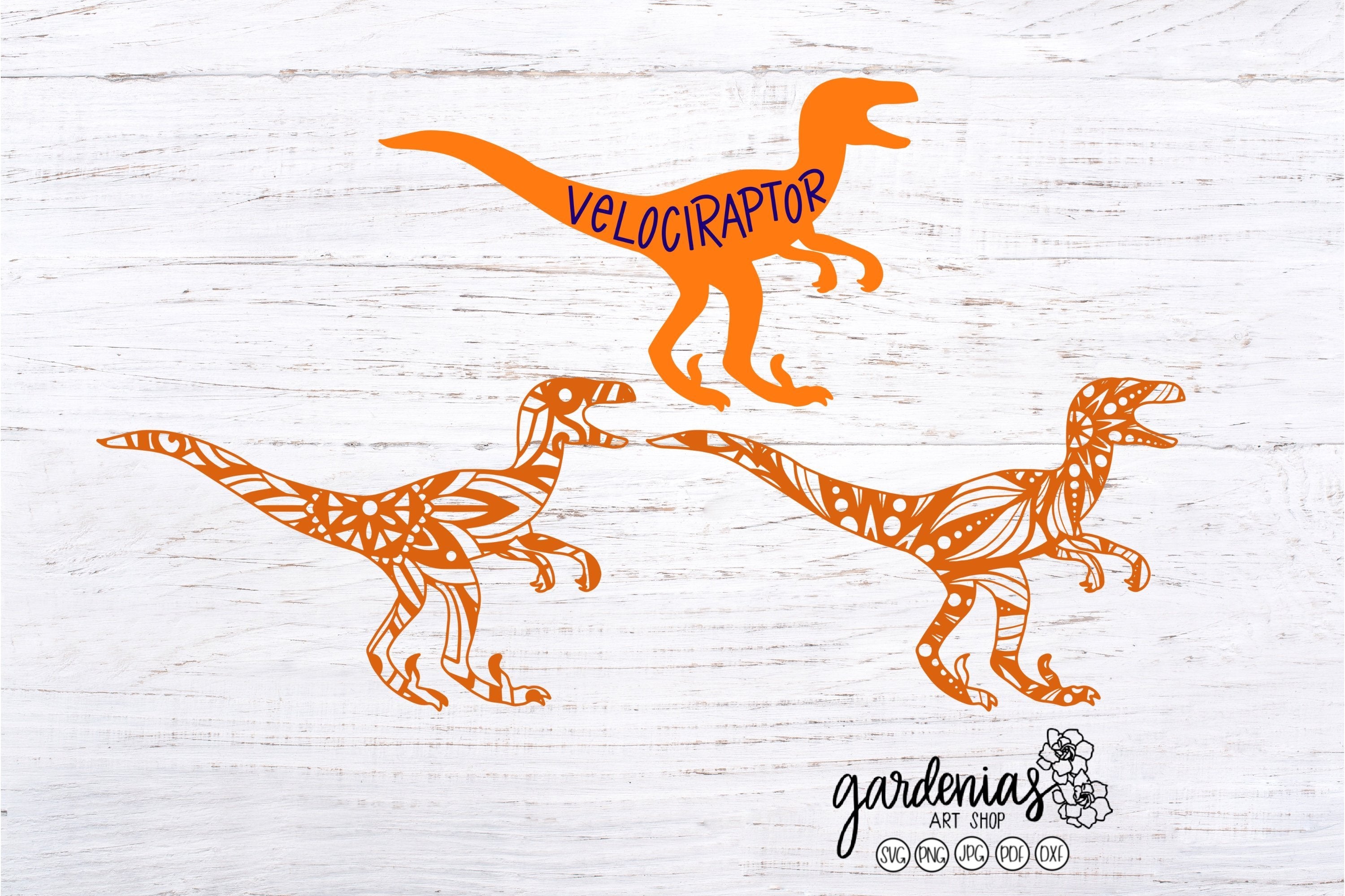 Download Velociraptor Dinosaur Mandalas So Fontsy