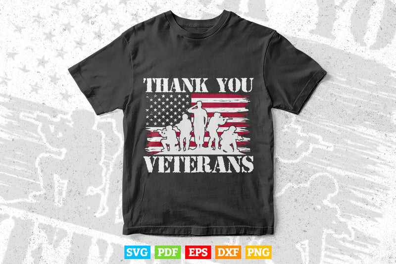 Veterans Day Shirt Gifts Thank You Veterans Proud 4th of July Svg ...