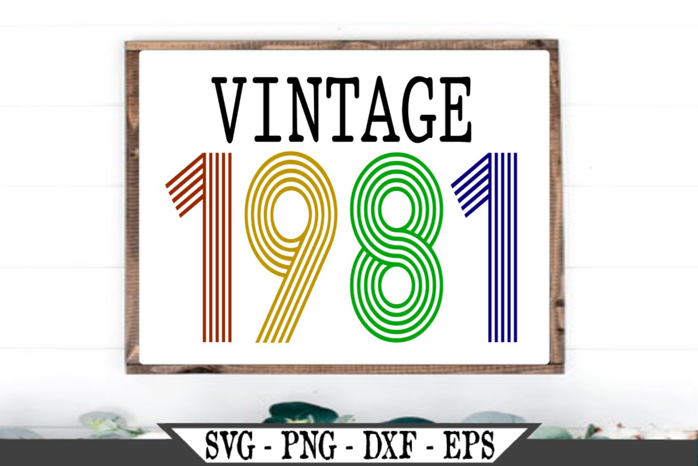 Download Vintage 1981 Svg Vector Cut File So Fontsy